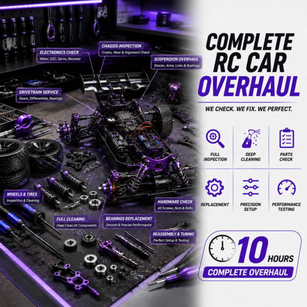 Complete RC Car Overhaul – 10 Hours